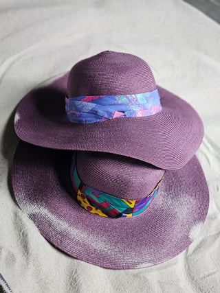 Packable Sun Hat Purple Cap (Layla)