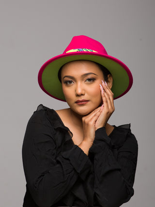 Fedoras Felt Hat with Color Pop
