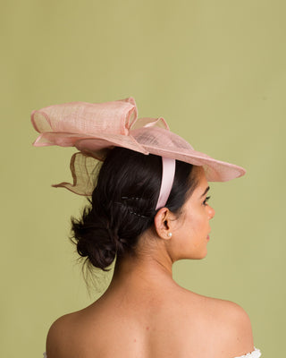 Derby hat for blush pink dress