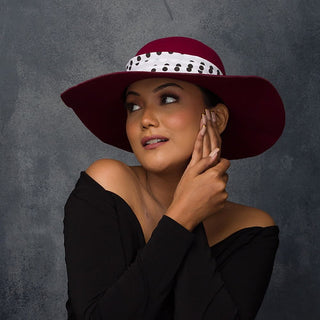 Fedora Hat women fall football tailgate game hat