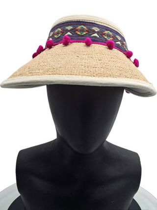 Zola- Smart straw bohemian sports visor