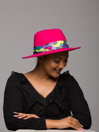 Pink Hat Fedora Hat Custom Hat