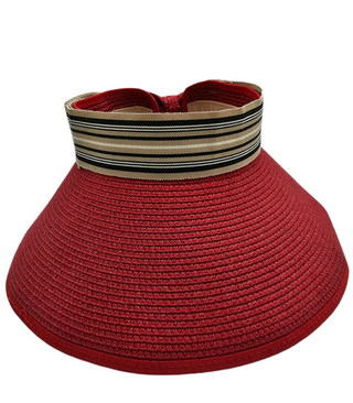 straw hat visor beach vacation