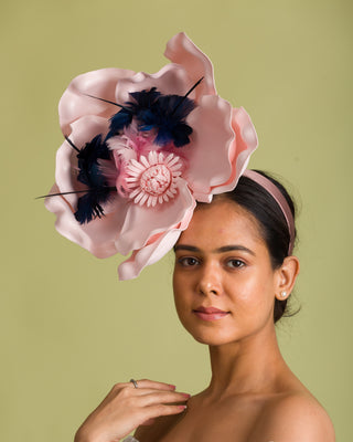 derby hat with navy outfit