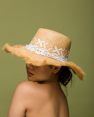 embroidered hat