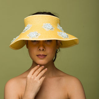 embroidered sun hat visor