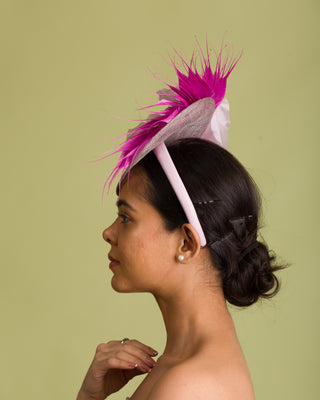 fascinator for Fuschia or Magenta Dress