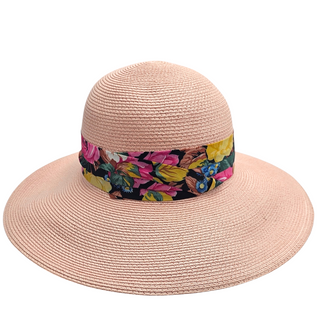hat with floral dress