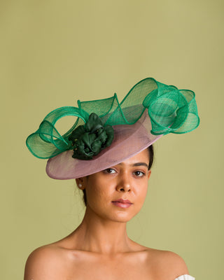 pink and green derby hat styling ideas 