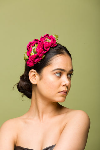 pink green headband bachelorette party
