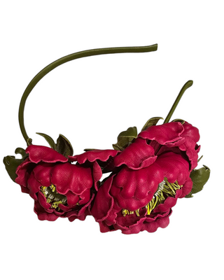 pink hairband derby wedding party