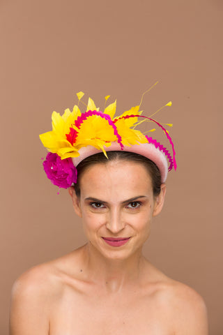 pink headband kentucky derby