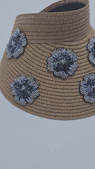 bridal beach hat