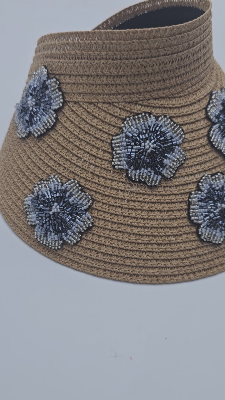 bridal beach hat