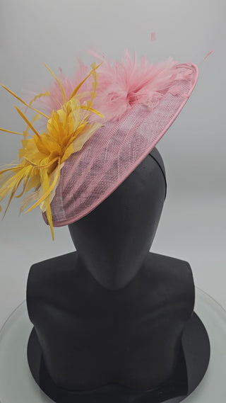 pink fascinator video