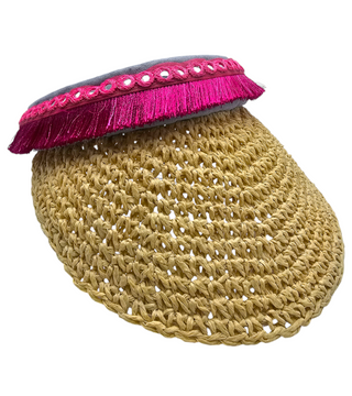 straw visor beach sports