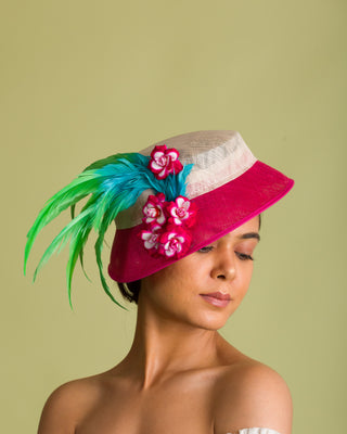 unique derby hat pink oaks day